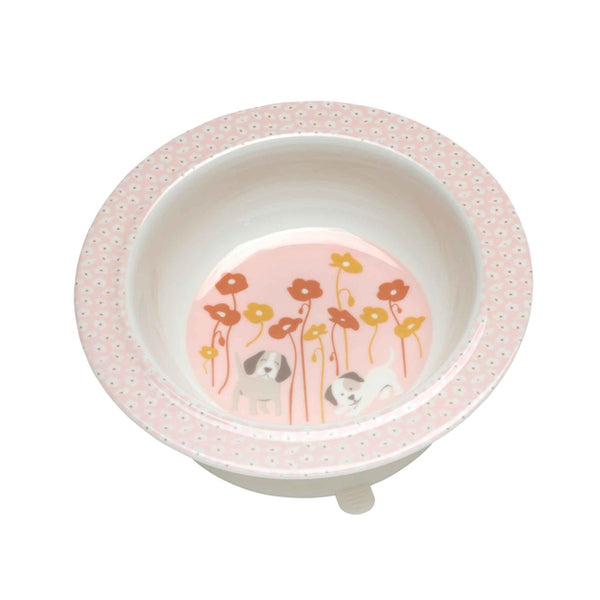 Suction Baby Bowl - Puppies & Poppies