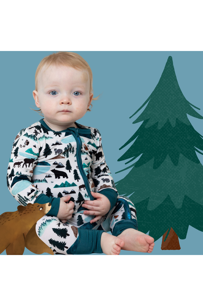 Bamboo Convertible Footie - Into The Wild