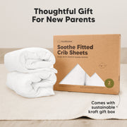 Organic Fitted Crib Sheet Soft White - Set of 2