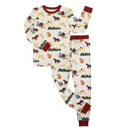 Bamboo Two Piece Long Sleeve Pajamas - On the Farm