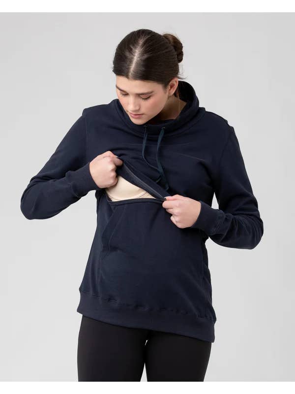 Joey Maternity/Nursing Sweatshirt - Navy