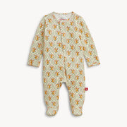 Modal Magnetic Ruffle Footie - Fleur Sauvage