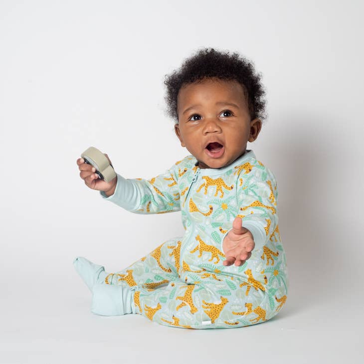 Grow With Me '2-Way' Zipper Romper - Leopard