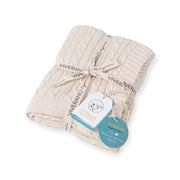 Organic Cotton Mini Cable Knit Blanket