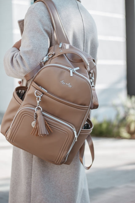 The Boss Plus Backpack Diaper Bag - Chai Latte