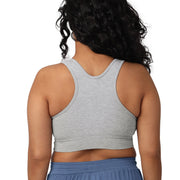 French Terry Racerback Nursing & Maternity Sleep Bra - Grey Heather