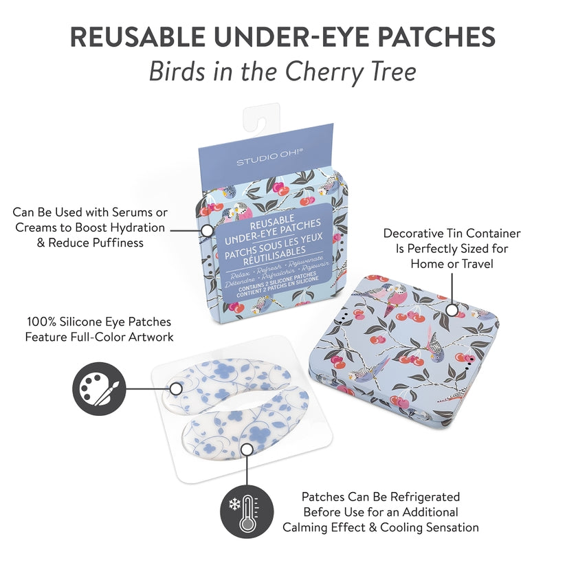 Reusable Under-Eye Patches - Birds in the Cherry Tree