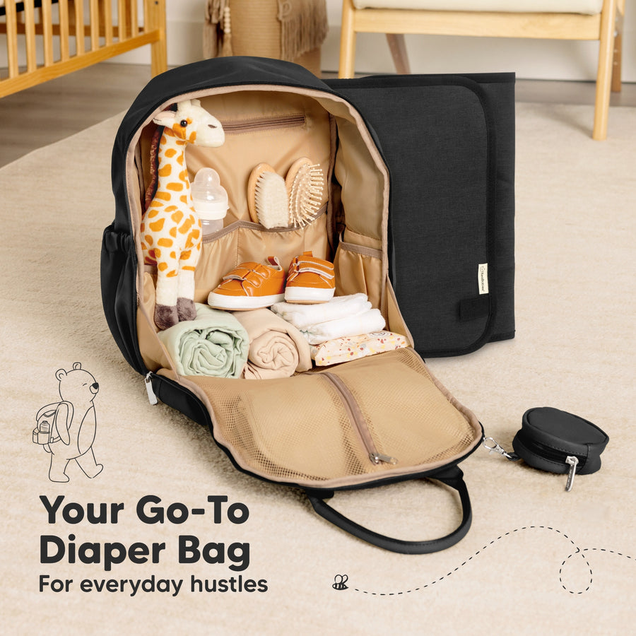 Play Diaper Bag - Jumbo - Trendy Black