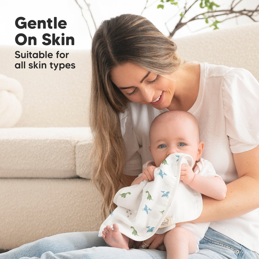 Organic Urban Burp Cloths - Roarsome - Set of 5