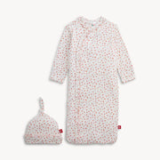 Modal Magnetic Ruffle Gown & Hat - Apple Blossom