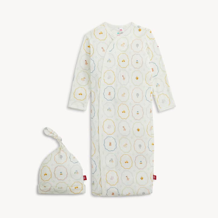 Modal Magnetic Gown & Hat - Nursery Magic
