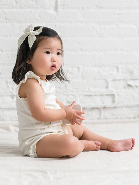 Organic Amelia Romper - Lemon