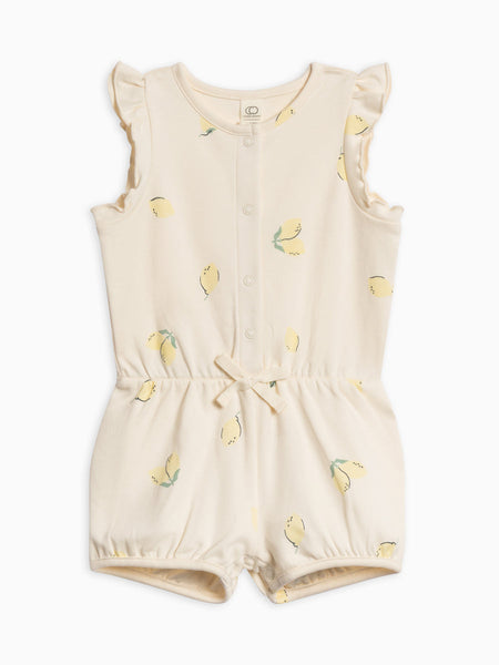 Organic Amelia Romper - Lemon