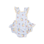 Ruffle Ric-Rac Sunsuit - Country Stitch Floral