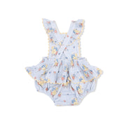 Ruffle Ric-Rac Sunsuit - Country Stitch Floral