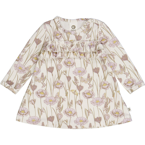 Crocus Long Sleeve Dress - Balsam Cream/Orchid/Corn