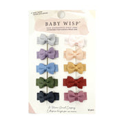 10-Piece Tiny Tuxedo Snap Hair Bows - Tomorrow