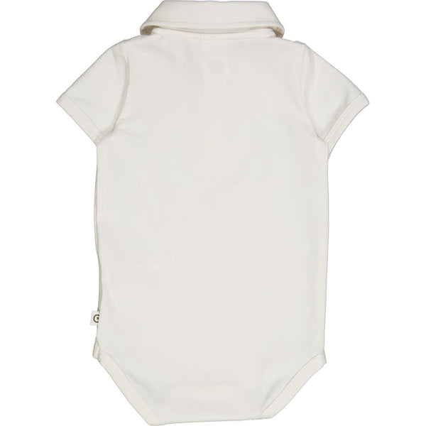 Cozy Me Short Sleeve Collared Bodysuit - Balsam Cream