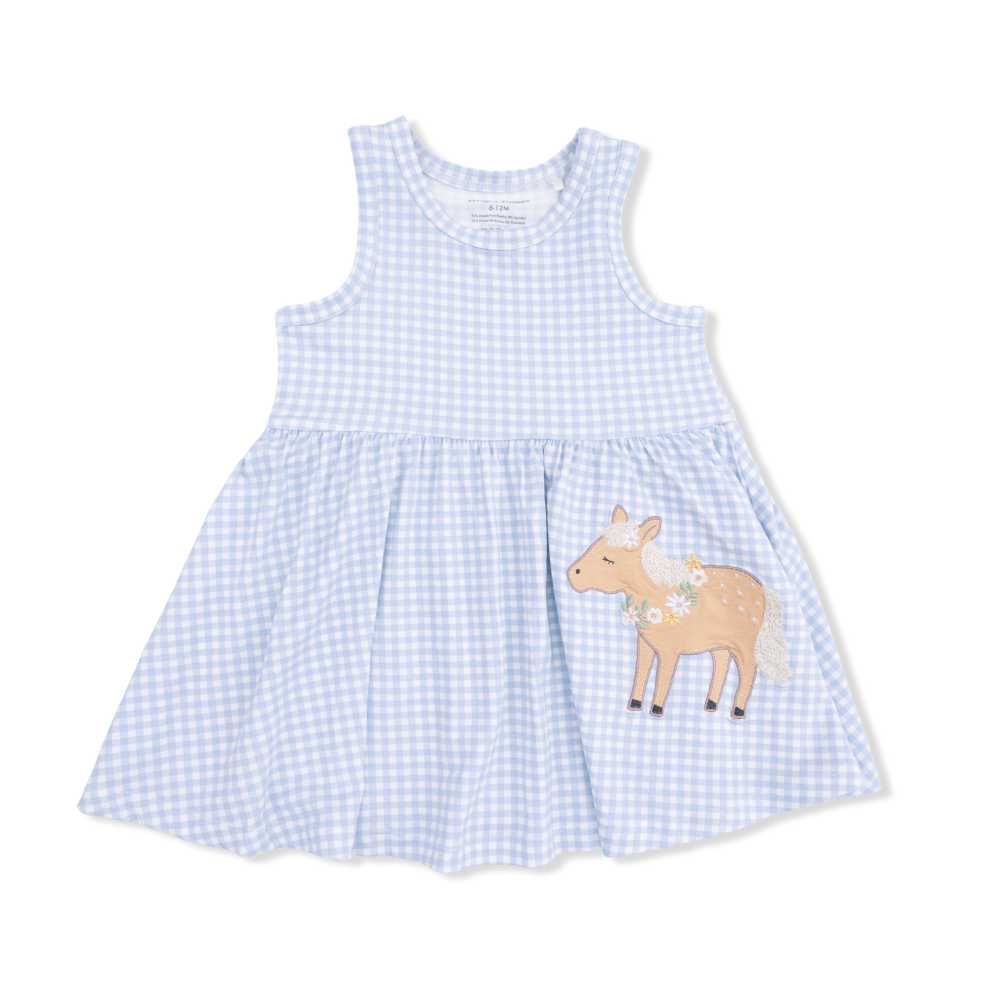 Tank Dress with Bloomer - Cute Farm Animals with Applique