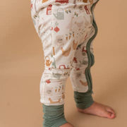 Bamboo Convertible Romper - On the Farm
