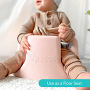 Upseat Baby Floor and Booster Seat with Tray - Pink