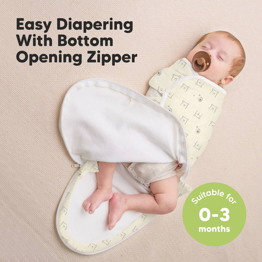 SOOTHE Zippy Swaddle Wraps - 3-Pack (Bumble Bear)
