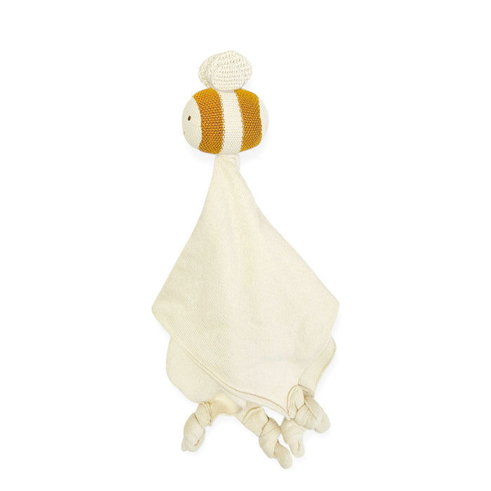 Organic Baby Lovey Security Blanket Cuddle Cloth - Honey Bee