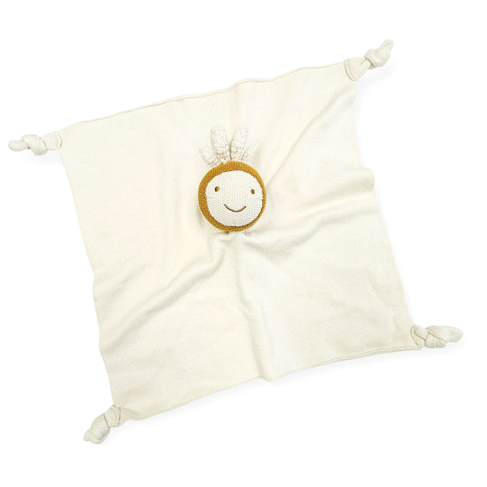 Organic Baby Lovey Security Blanket Cuddle Cloth - Honey Bee