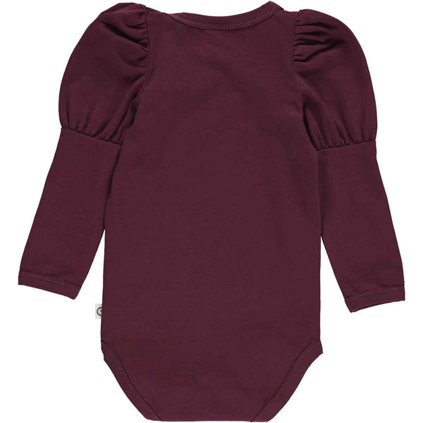 Cozy Me Puff Sleeve Bodysuit - Fig