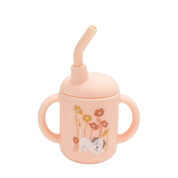 Fresh & Messy Sippy Cup - Puppies & Poppies