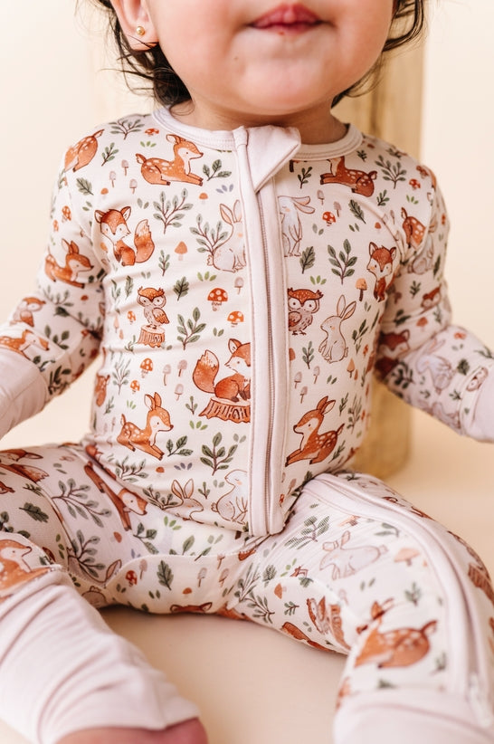 Bamboo Convertible Romper - Woodland Whimsy