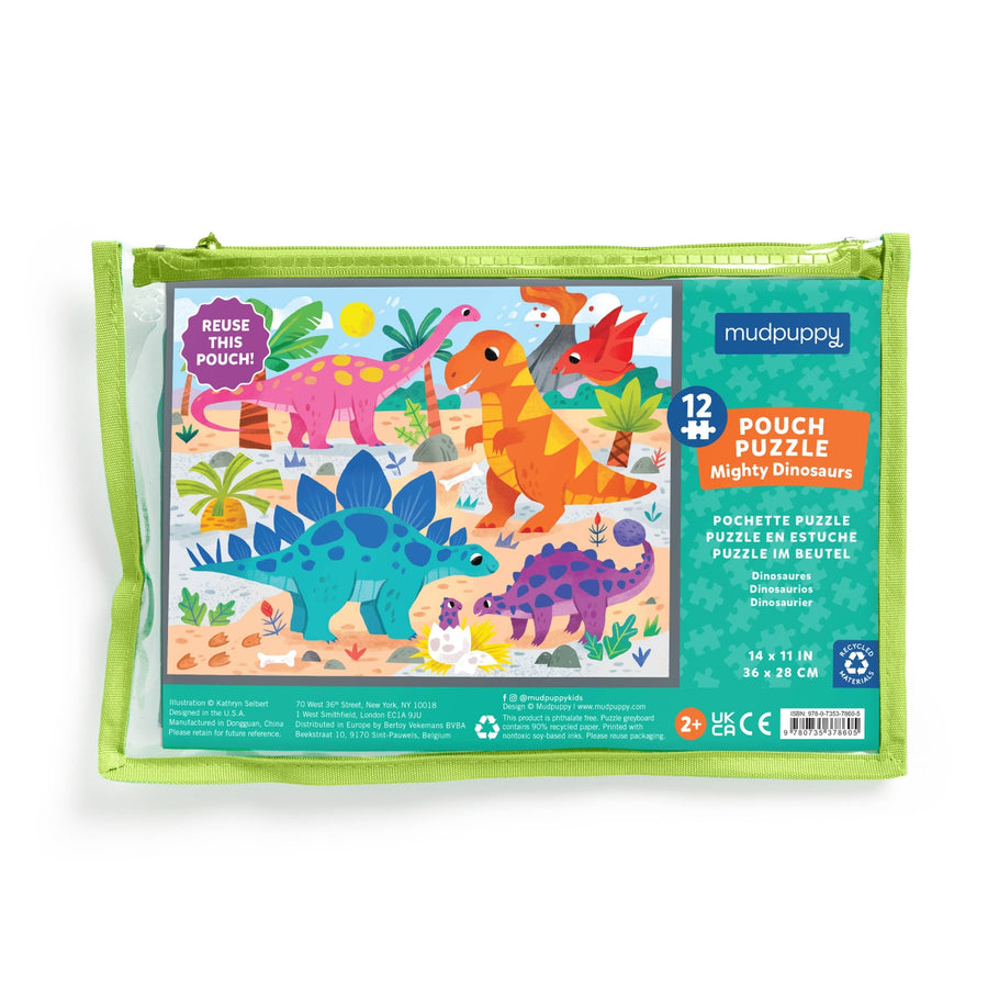 Pouch Puzzle - Mighty Dinosaurs