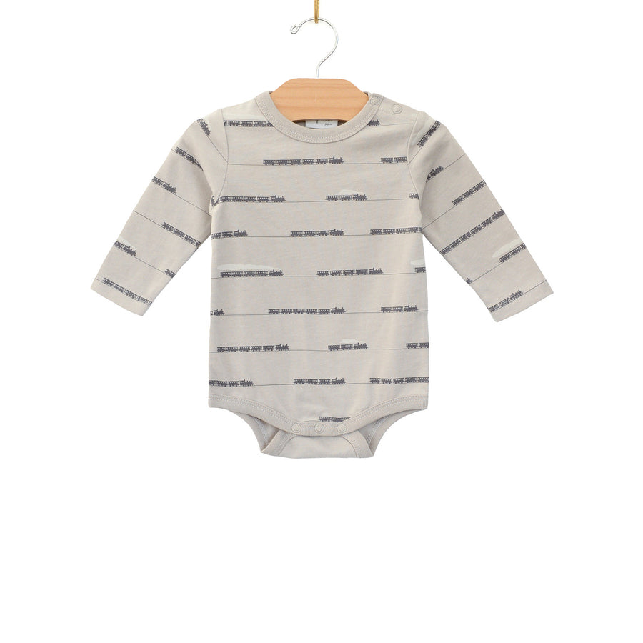 Long Sleeve Bodysuit - Porpoise Trains