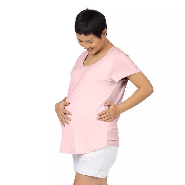 Everyday Nursing & Maternity T-Shirt - Dusty Pink