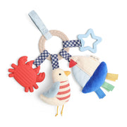 Bitzy Busy Ring™ Teething Activity Toy - Nautical