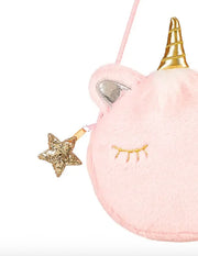 Fuzzy Unicorn Purse - Lula Pink