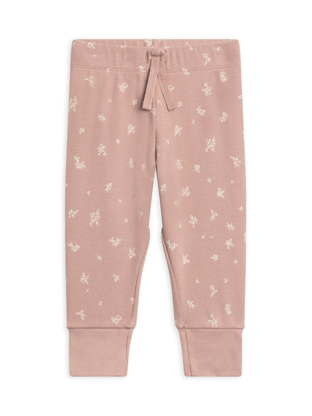 Charlie Ribbed Joggers - Amaya Floral/Mauve