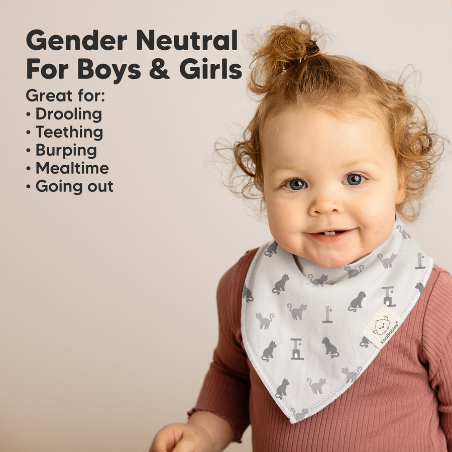 8 Pack Organic Cotton Bandana Bibs - Pets & Paws