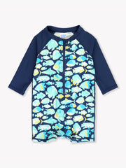 Fish Friends Long Sleeve Sunsuit