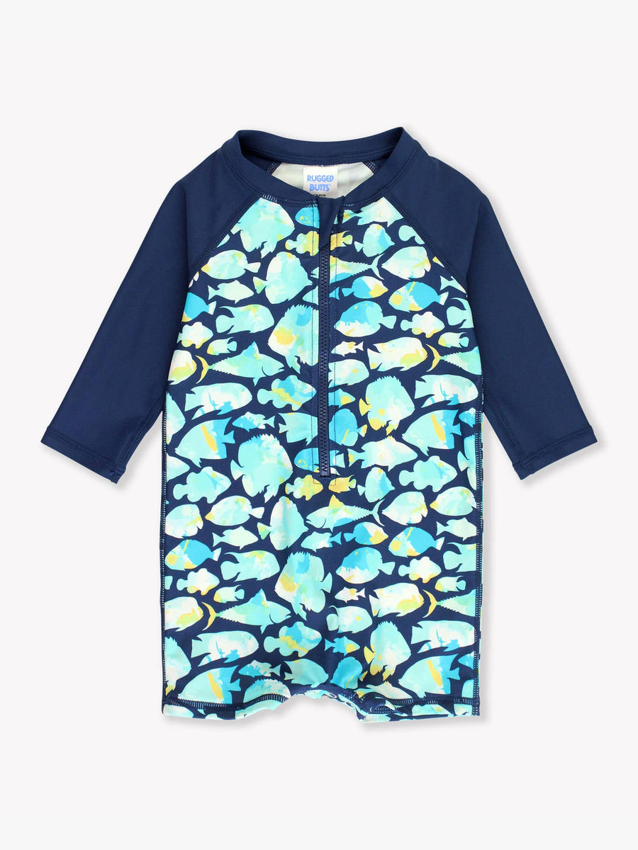 Fish Friends Long Sleeve Sunsuit