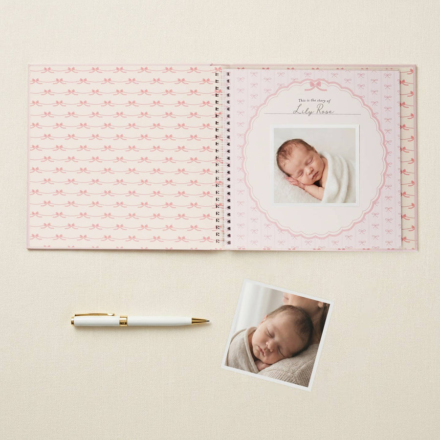 Luxury Memory Book - Bowkissed Blush