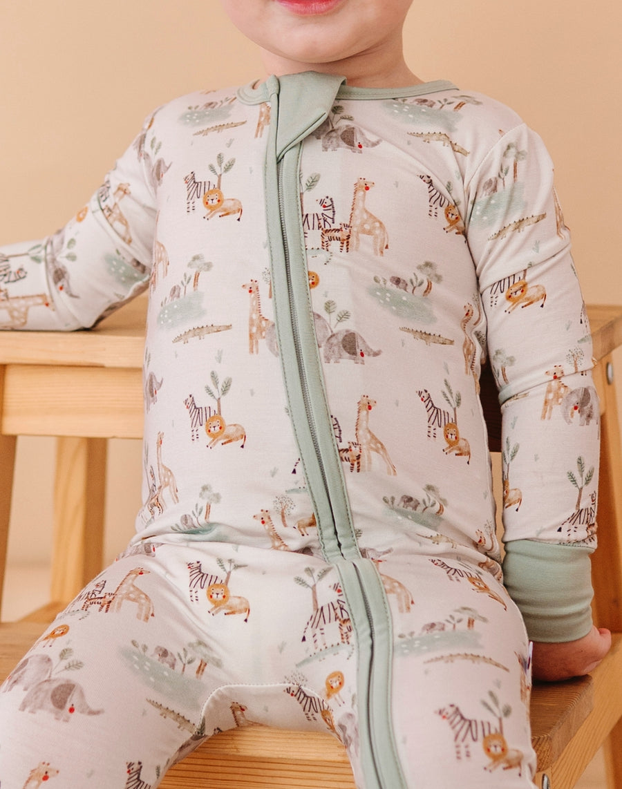 Bamboo Convertible Romper - Soft Savannah