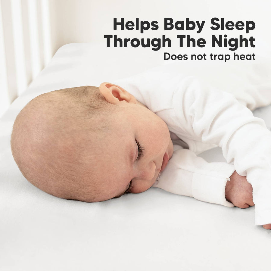 Organic Fitted Crib Sheet Soft White - Set of 2
