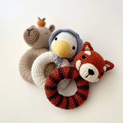 Hand Crocheted Ring Rattle - Various
