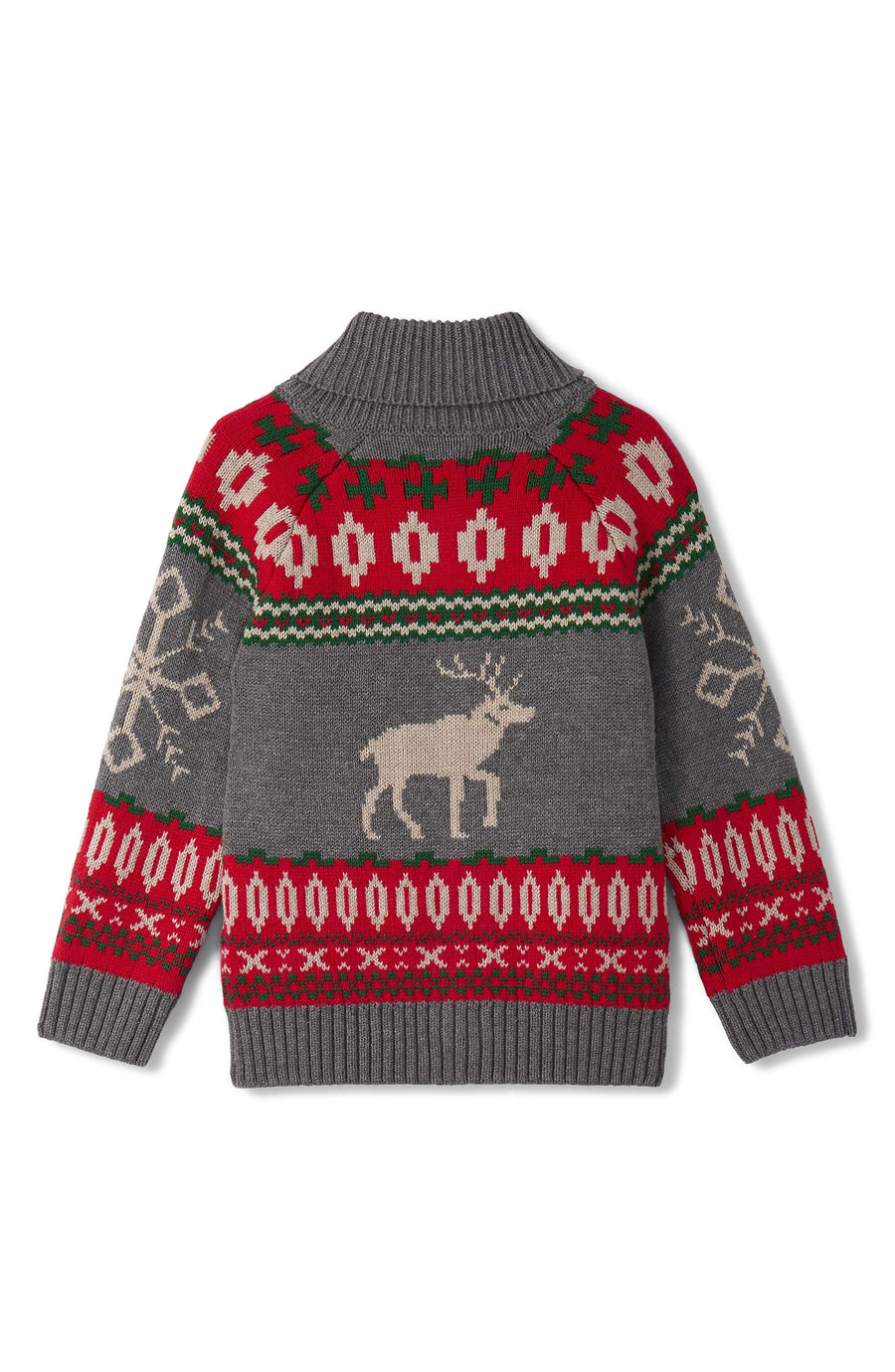 Winter Elk Shawl Collar Cardigan - Athletic Grey Melange