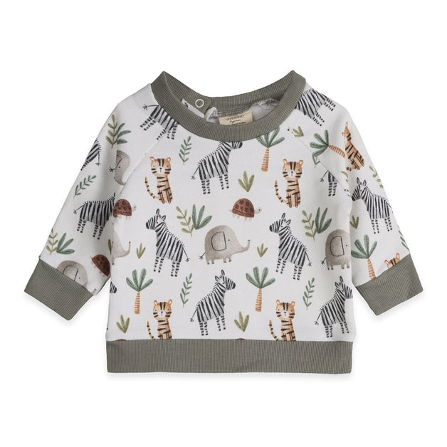 Organic Cotton Savannah Animals Pullover and Pants Set