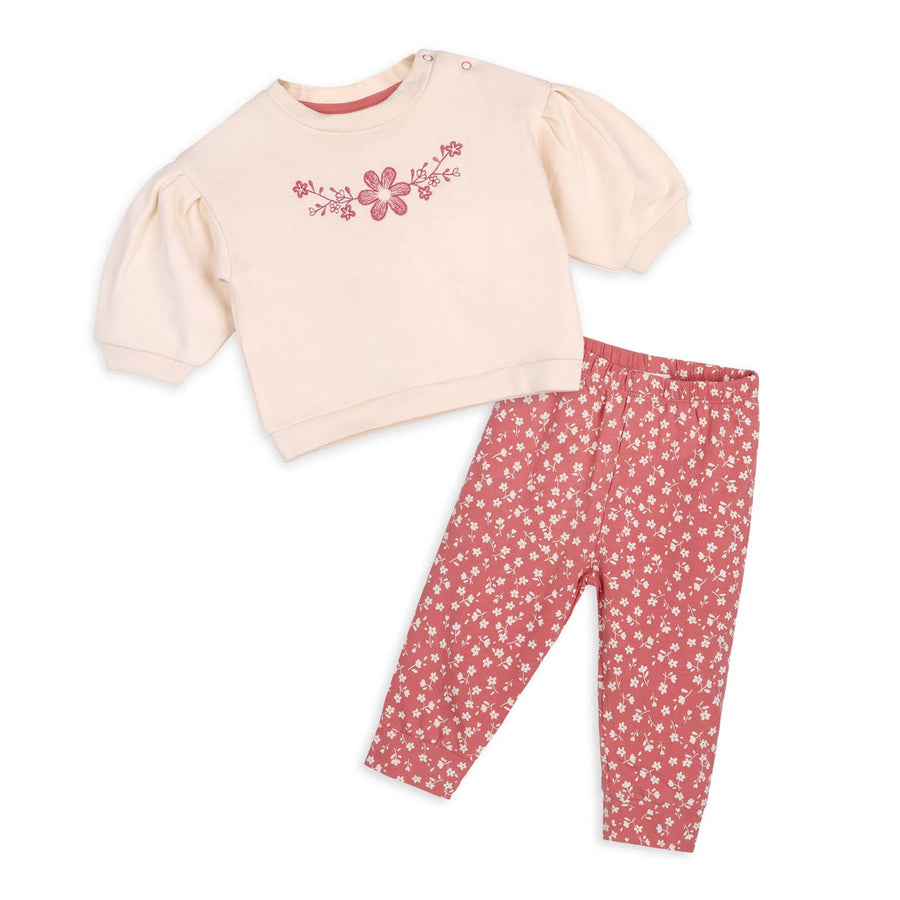 Bloom Floral Baby Sweatshirt & Legging Set