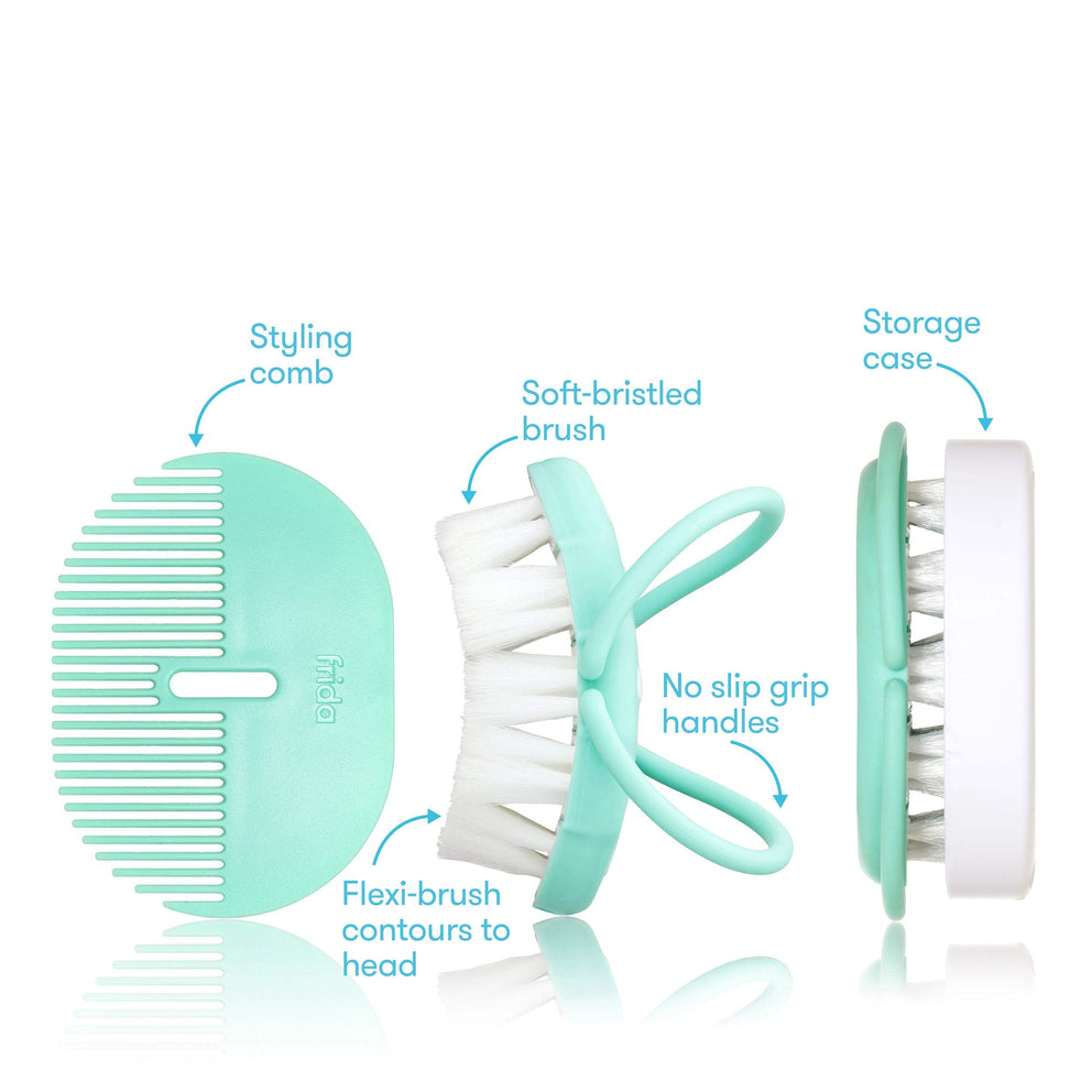 Head-Hugging Hair Brush + Comb