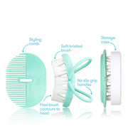 Head-Hugging Hair Brush + Comb