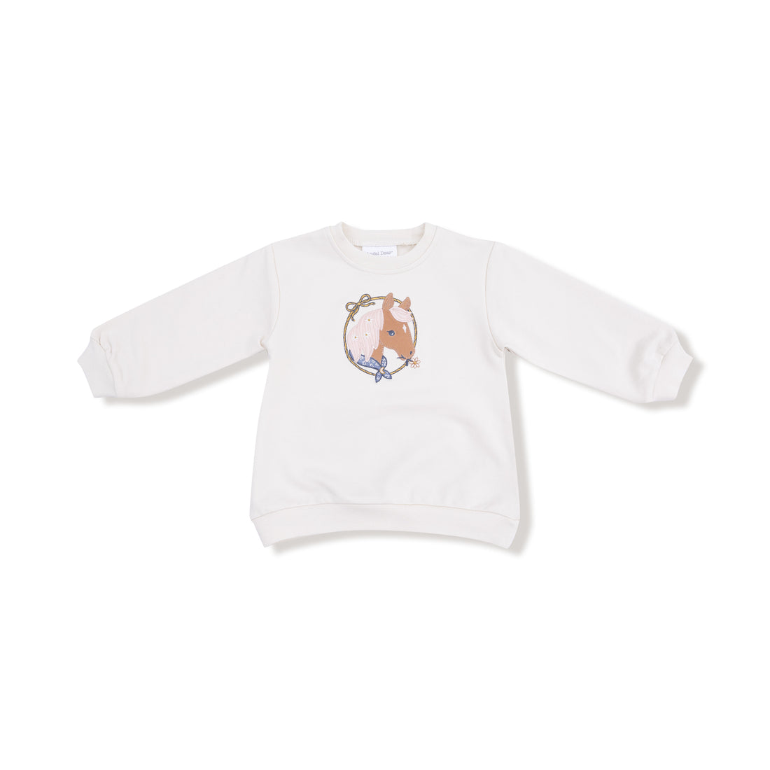 Oversized Puff Sleeve Sweatshirt and Leggings - Country Calico - Horse Cameo